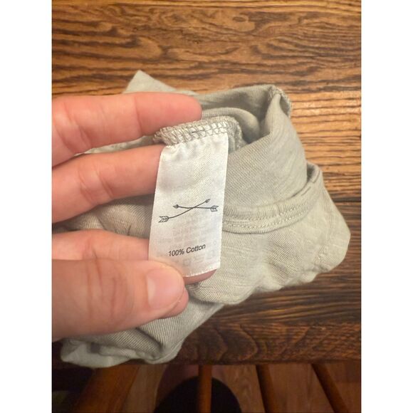 Rylee + Cru Gray Cotton Sunshine Sleeveless Romper One Piece Size 0-3 Months - Picture 4 of 4